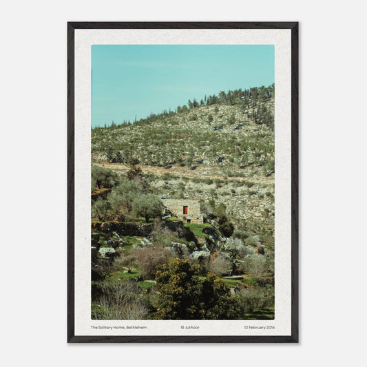 The Solitary Home, Bethlehem — Premium Oak Frame - JUTHOOR