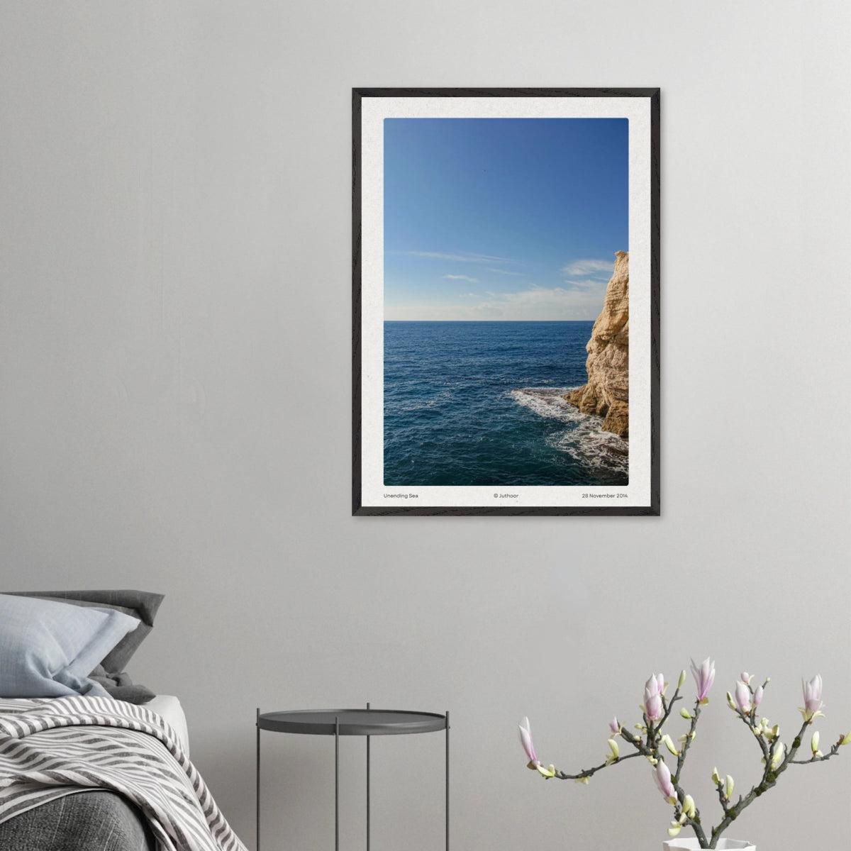 Unending Sea — Premium Oak Frame - JUTHOOR