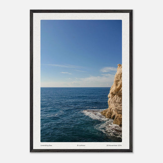 Unending Sea — Premium Oak Frame - JUTHOOR