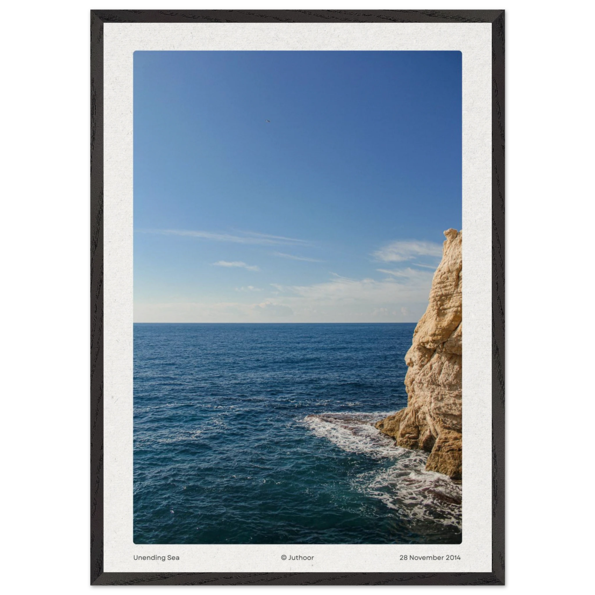 Unending Sea — Premium Oak Frame - JUTHOOR
